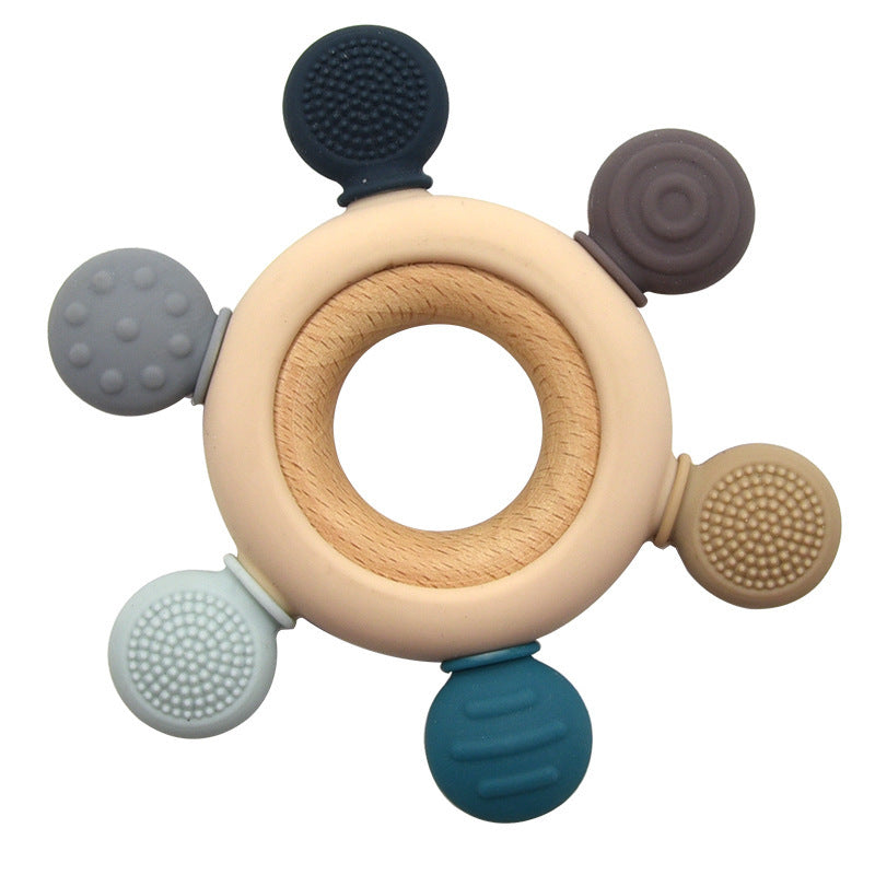 Babysilikonbitring med träring – BPA Free