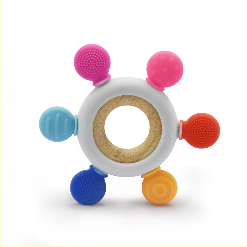 Babysilikonbitring med träring – BPA Free