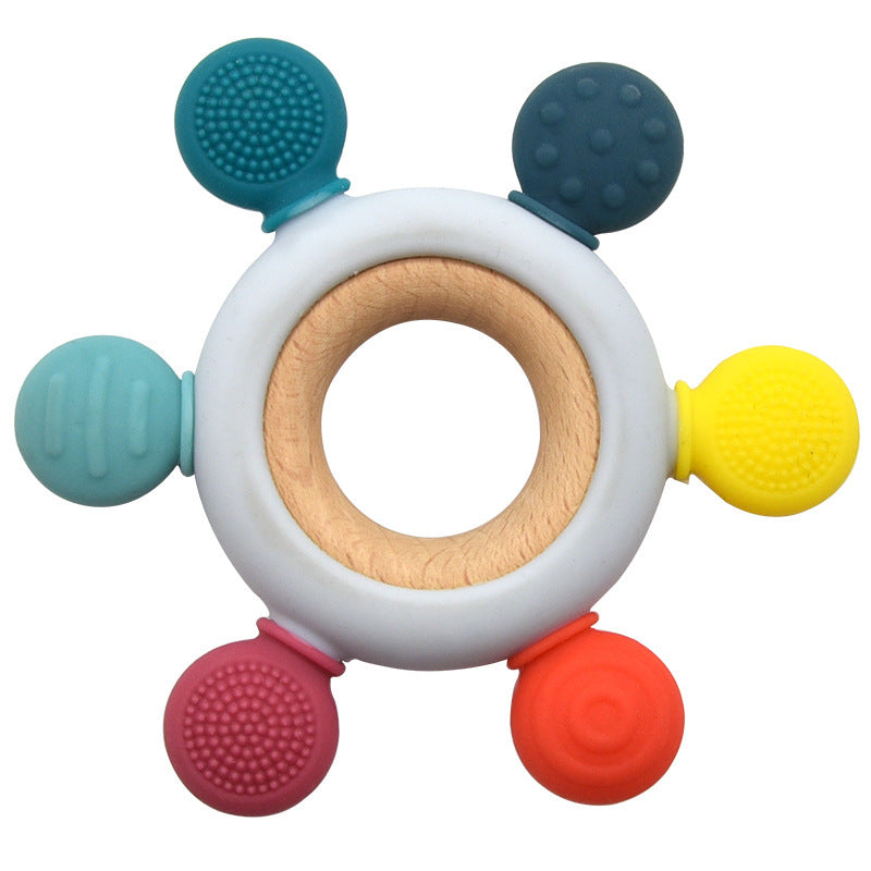 Babysilikonbitring med träring – BPA Free