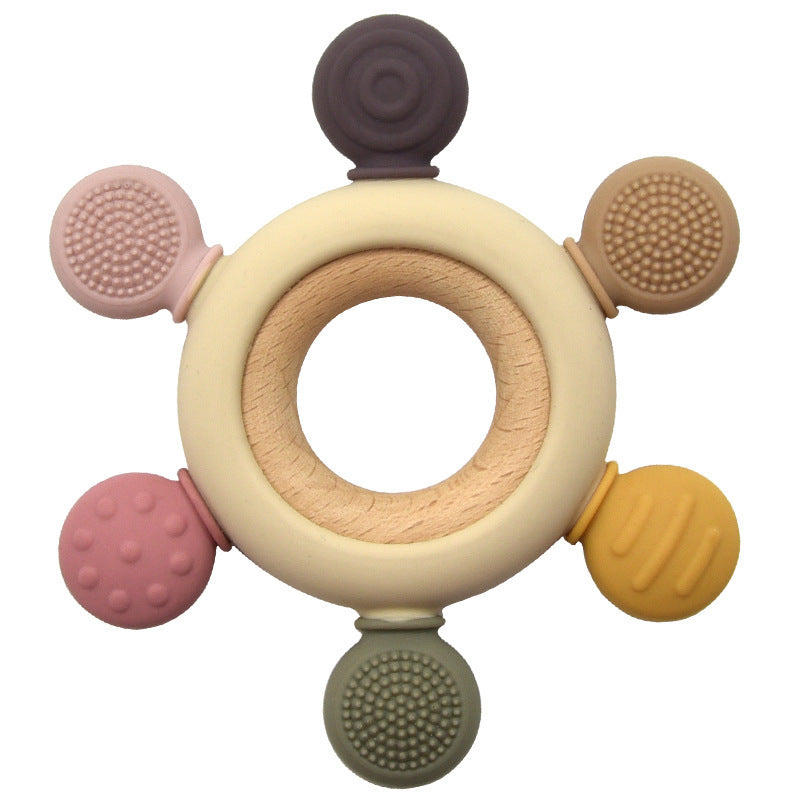 Babysilikonbitring med träring – BPA Free