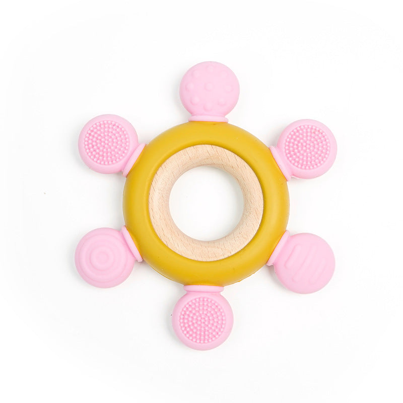 Babysilikonbitring med träring – BPA Free